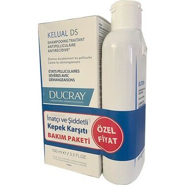 Ducray Kelual DS Şampuan 100 ml + Ducray Elution Şampuan 200 ml (129,90 TL Etiketli)