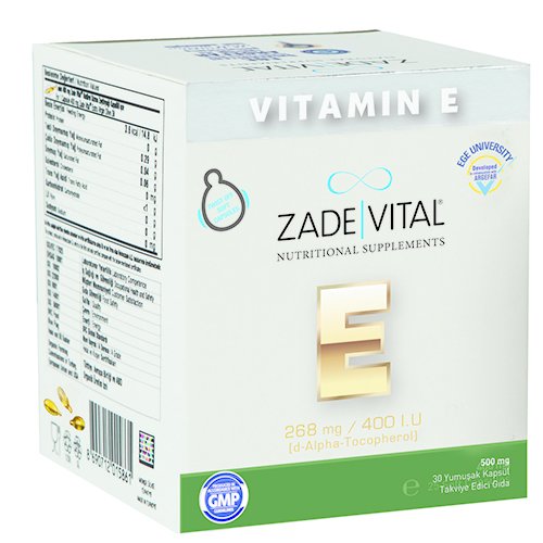 Zade Vital E Vitamini 25 Patlatilabilen Yumuşak Kapsül
