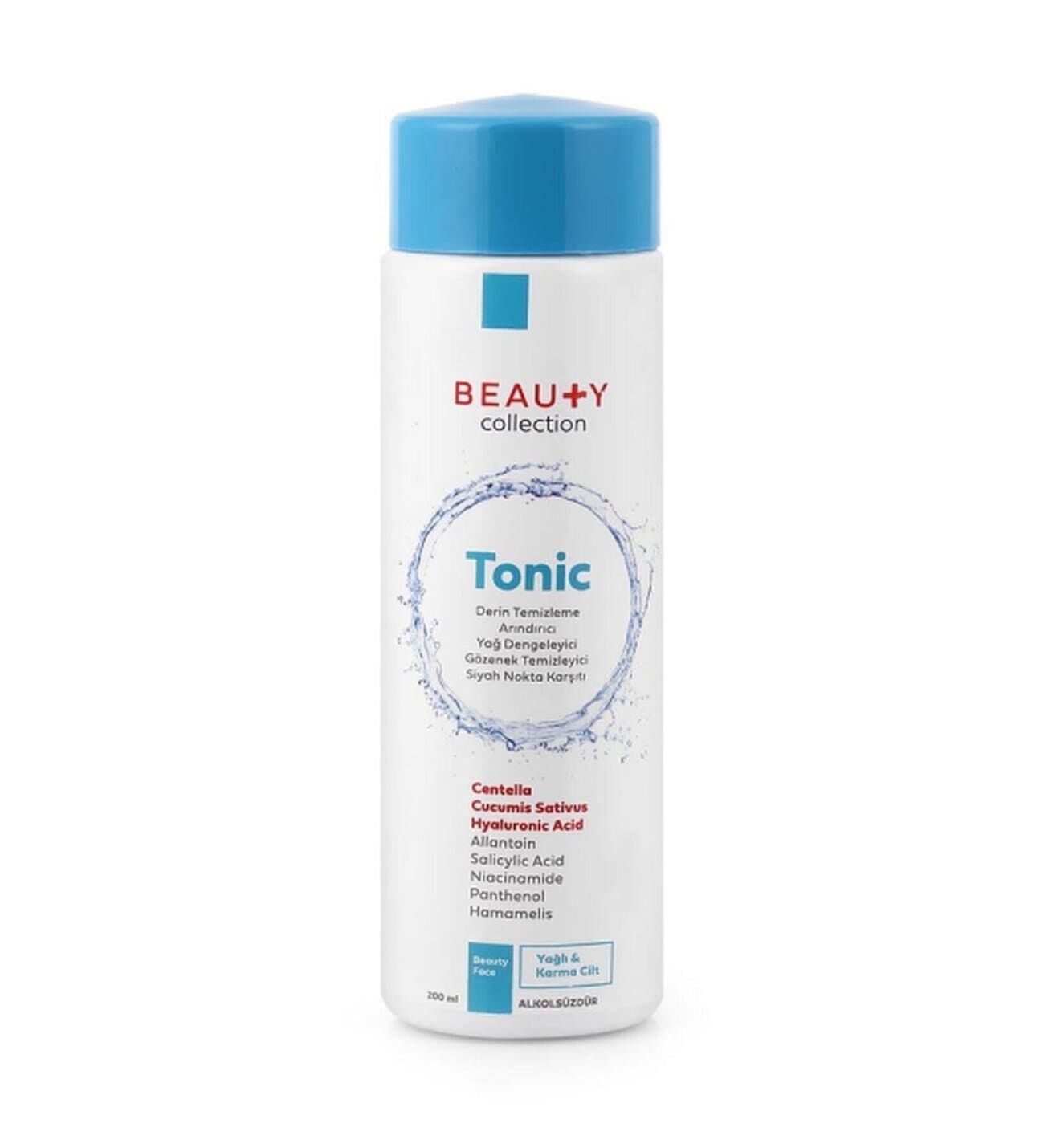 Beauty Collection Yağlı ve Karma Ciltlere Özel Temizleyici Tonik 200 ml