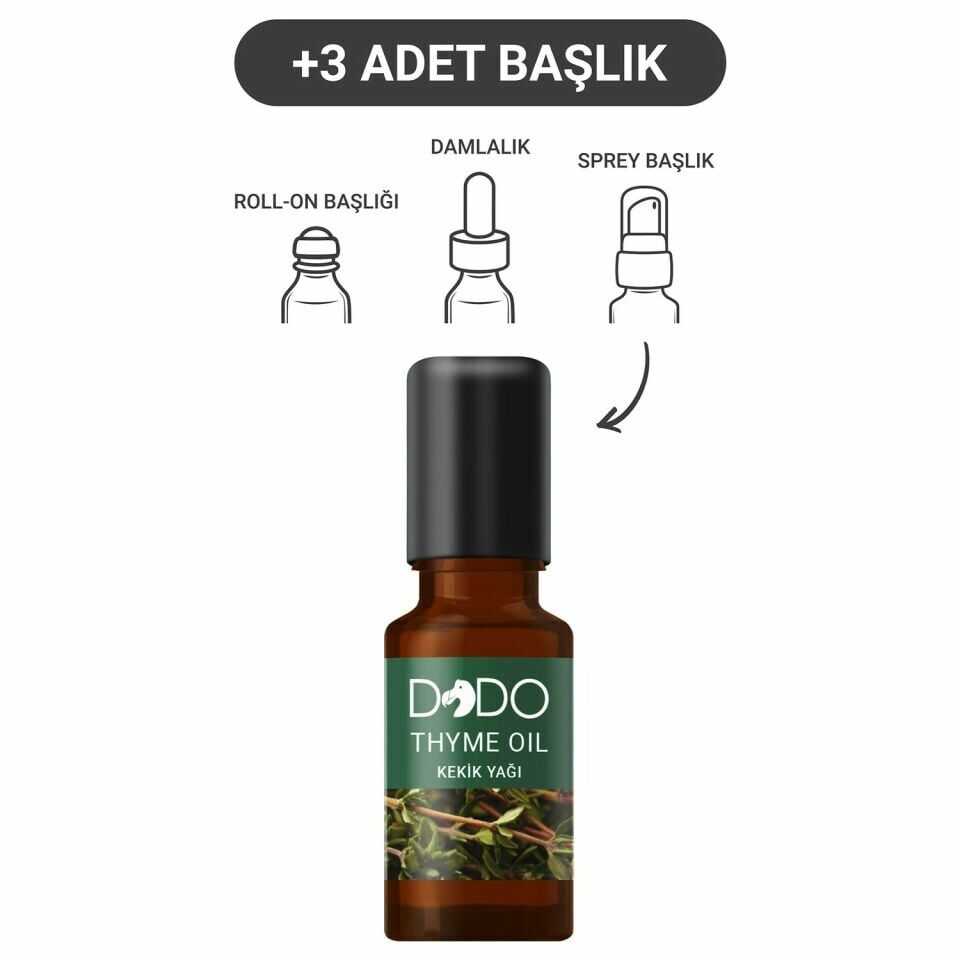 Dodo Kekik Yağı 15 ml (Sprey-Roll On-Damla-3 Başlık)