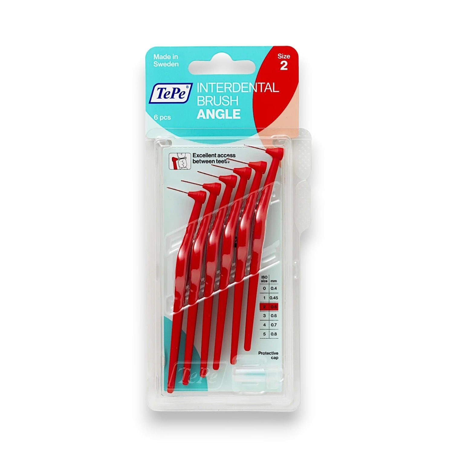 Tepe Angle Arayüz Fırçası Kırmızı 0,5 mm 6'lı Paket