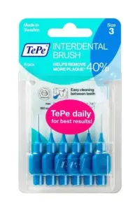 Tepe Diş Arayüz Fırçası Mavi 0,6 mm 8'li
