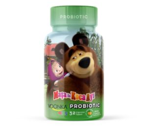 Voonka Kids Maşa ile Koca Ayı Probiotic 32 Çiğneme Tableti
