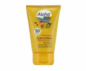 Aloha Kids Sun Lotion Çocuklar İçin Çanta Boyu Güneş Losyonu SPF50 50 ml