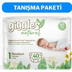 Giggles Natural Yenidoğan Bebek Bezi 2-5 kg 40'lı