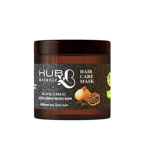 Hubb Botanic Siyah Sarımsaklı Silikonsuz Saç Maskesi 500 ml