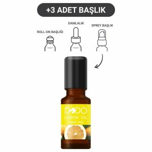 Dodo Limon Yağı 15 ml (Sprey-Roll On-Damla-3 Başlık)