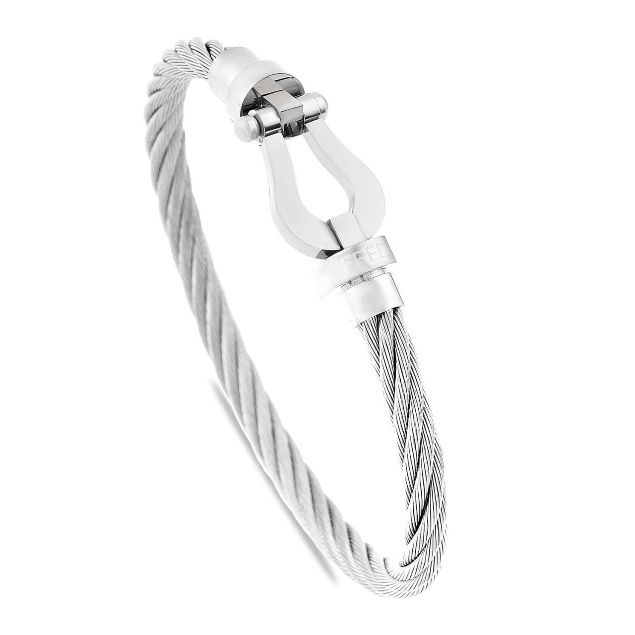 Burma Desenli Çelik Kelepçe Bileklik