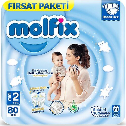 Molfix Bebek Bezi Fırsat Paketi No: 2 80'li