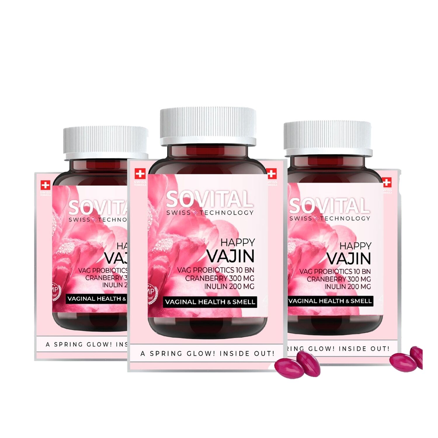 Sovital Happy Vajin Vajina Sağlığı ve Kokusu 40 Softgels - 3 Adet