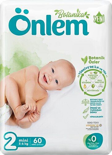Önlem Botanica Bebek Bezi Mini No: 2 İkili Jumbo 60'lı