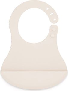 Babyjem Mini Silikon Mama Önlüğü - Ekru