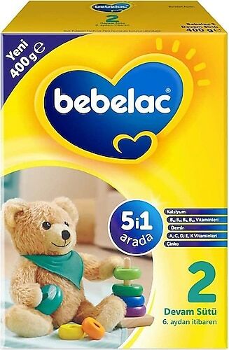 Bebelac 2 Devam Sütü 6 Ay+ 400 gr - 10 Adet