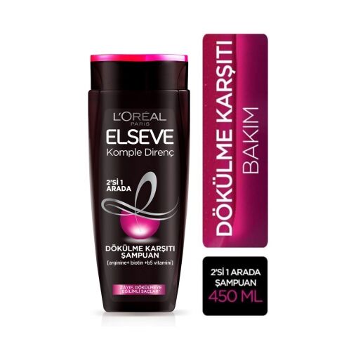 Elseve 2 in 1 Dökülme Karşıtı Şampuan 450 ml
