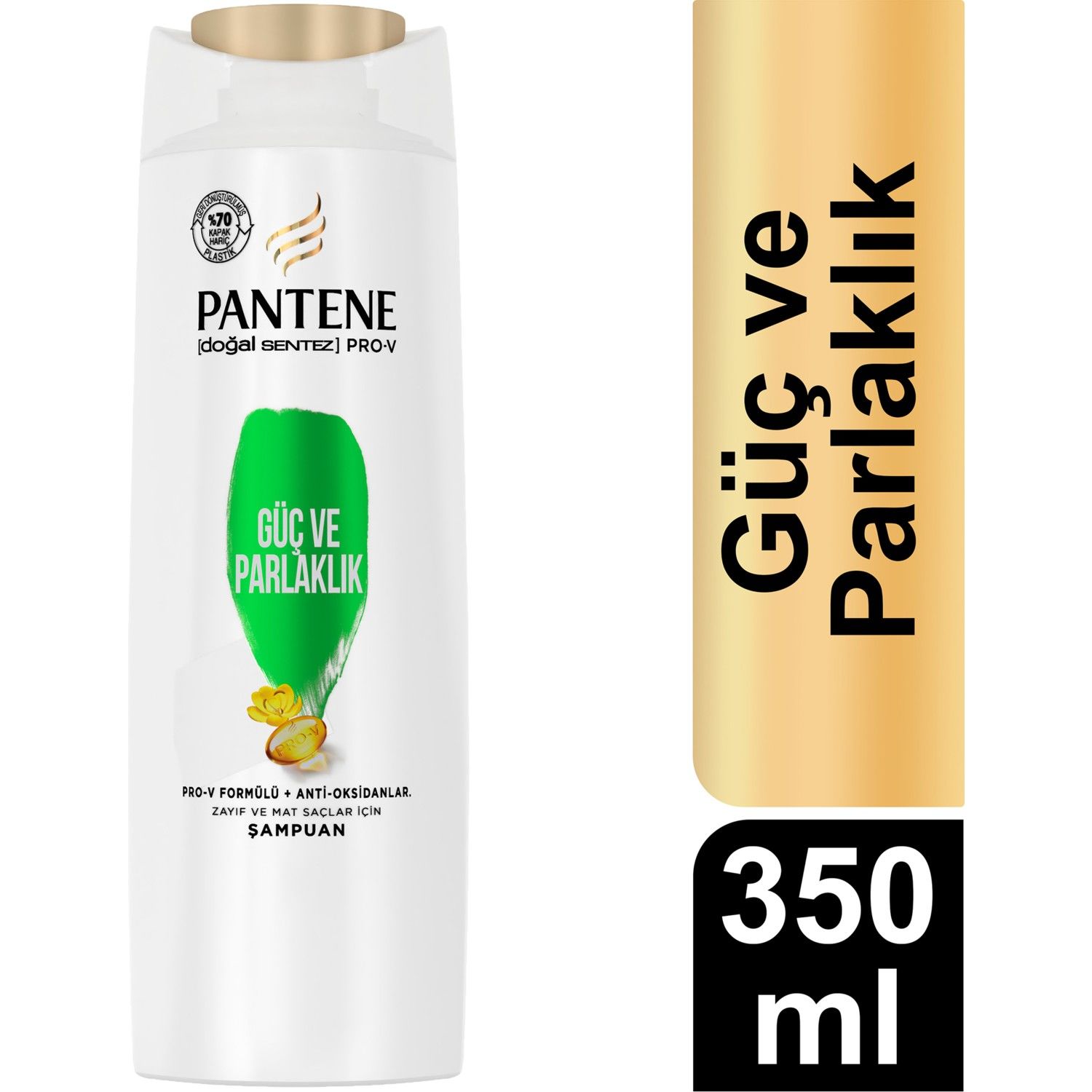 Pantene Pro-V Doğal Sentez Şampuan Güç ve Parlaklık 350 ml