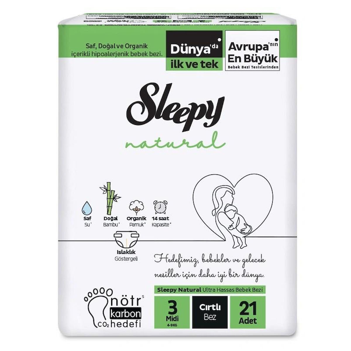 Sleepy Bebek Bezi 3 Numara 4-9 kg Arası 21 Adet