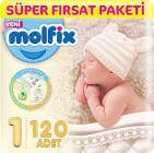 Molfix Bebek Bezi 1 Numara 120'li