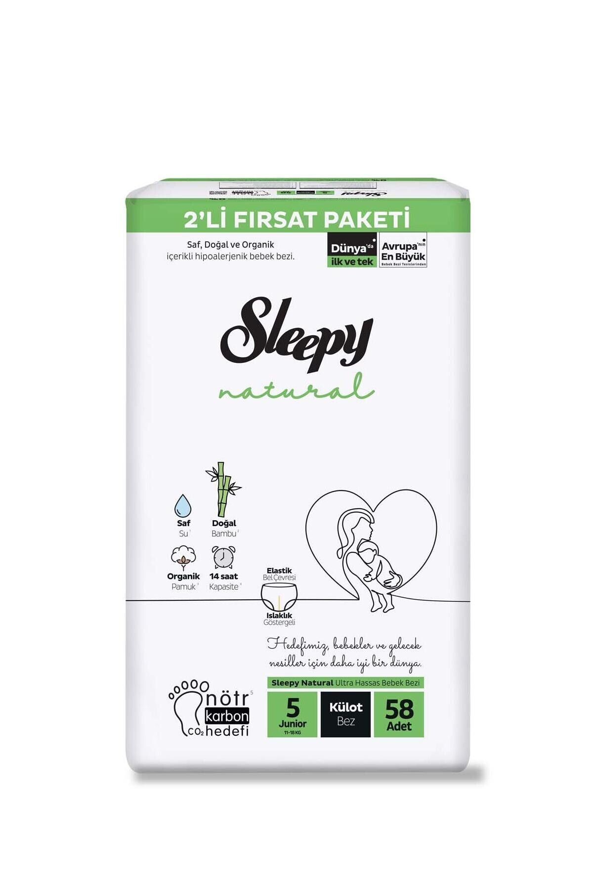 Sleepy Natural 2'li Ultra Fırsat Paketi 58'li Külot