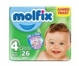 Molfix Bebek Bezi Jumbo 4 Numara 26'lı