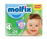 Molfix Bebek Bezi Jumbo 4 Numara 26'lı
