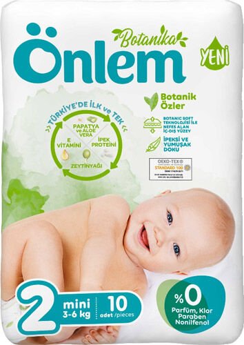 Önlem Botanika Bebek Bezi 3-6 kg Mini 10’lu