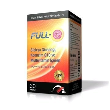 Full E Ginseng, Koenzim Q10 ve Multivitamin 30 Kapsül