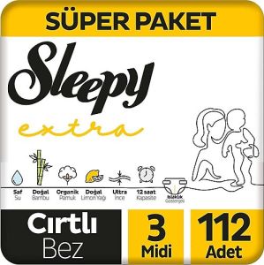 Sleepy Bebek Bezi 4'lü Jumbo No: 3 112'li