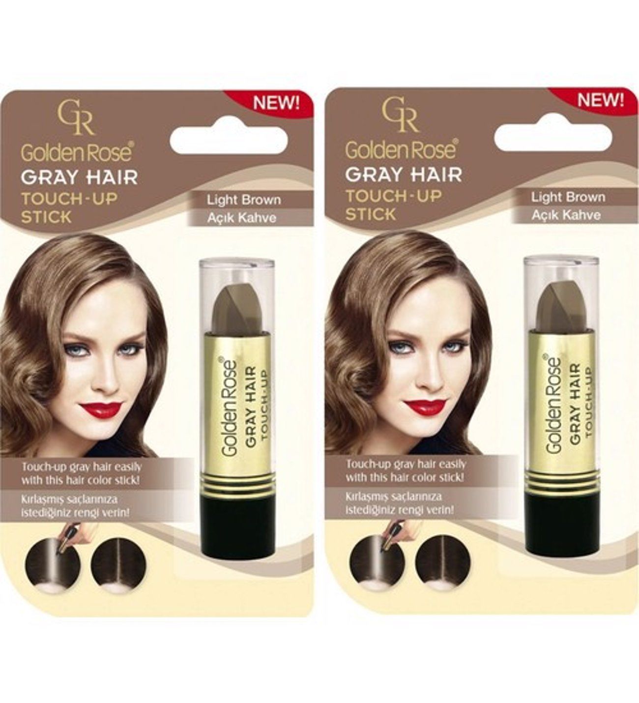 Golden Rose Grey Hair Saç Kapatıcı Açık Kahve No: 06 - 2 Adet