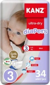 Kanz Bebek Bezi Eko Midi No: 3 34'lü