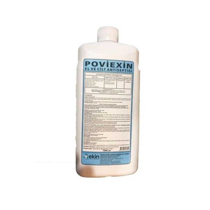 Poviexin Alkol Bazlı Antiseptik Profesyonel Hijyen Biyosidal Ruhsatlı El Dezenfektanı 1000 ml