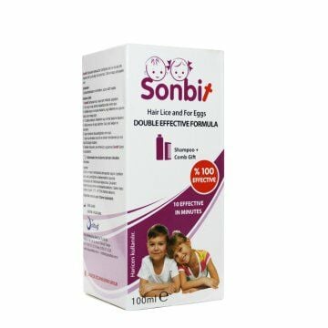 Sonbit Saç Biti Tedavisi İçin Şampuan + Plastik Tarak 100ml