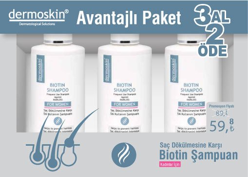 BIOTIN SAMPUAN 3 AL 2 ODE KOFRE KADIN