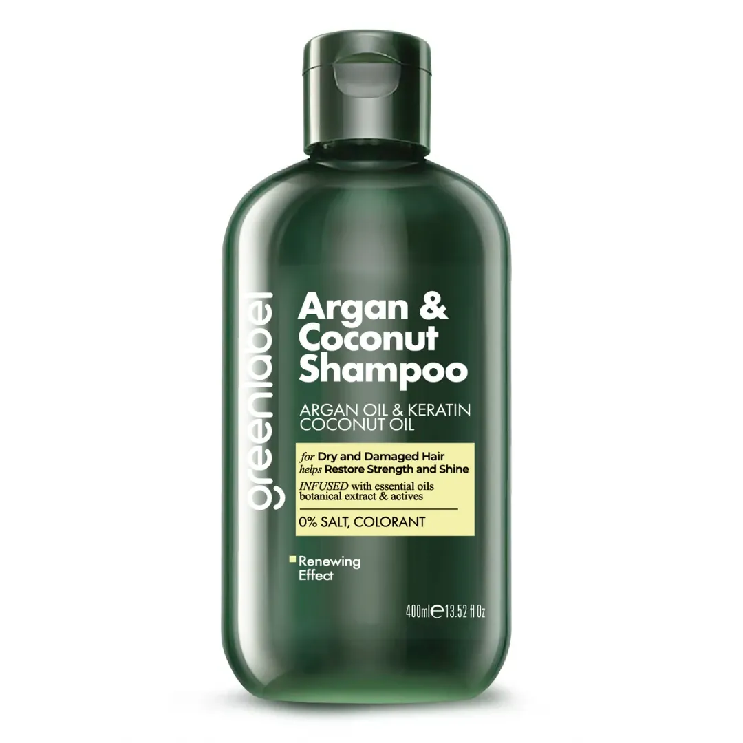 Greenlabel Argan Ve Hindistan Cevizi Özlü Dökülme Karşıtı Besleyici Ve Onarıcı Keratin Şampuanı 400 ml