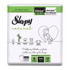 Sleepy Natural Çocuk Bezi Cırtlı No:6 15-25 kg xLarge 17'li