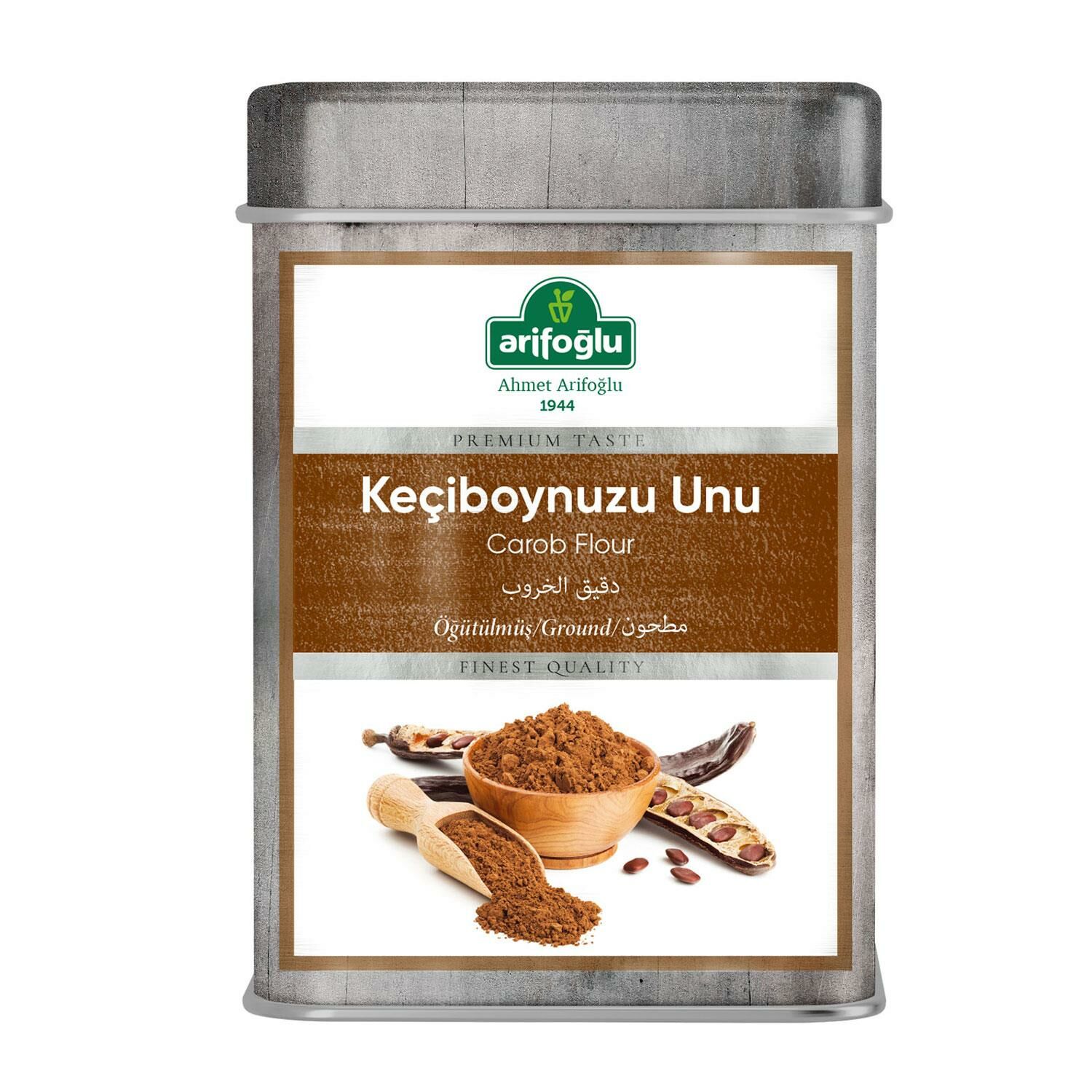 Arifoğlu Keçiboynuzu Unu Öğütülmüş Teneke Kutu 150 gr