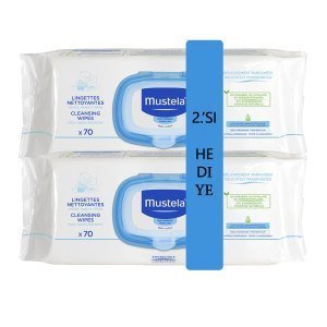 Mustela Clean & Sooting Wipes 70 mendil 2.si HEDİYE