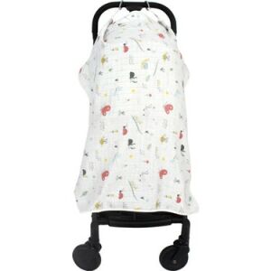 Sevi Bebe Müslin Bebek Arabası Örtüsü - Sevimli Böcekler ART-42