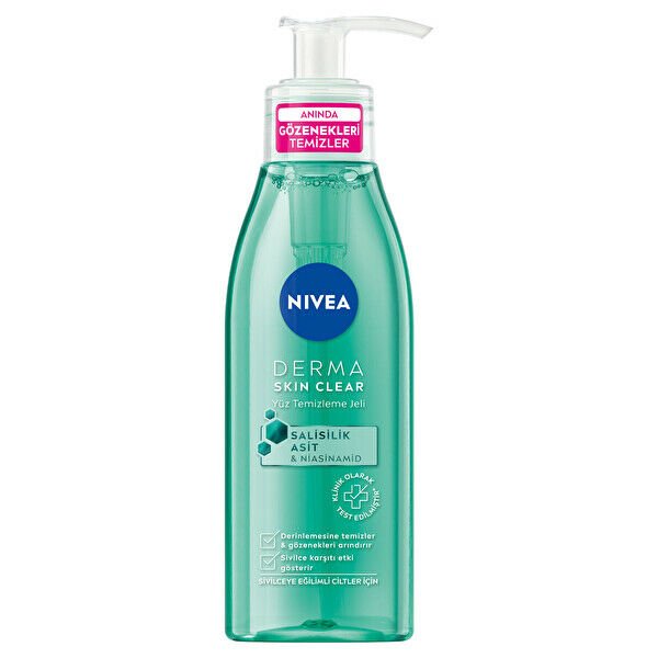 Nivea Derma Skin Clear Yüz Temizleme Jeli 150 ml