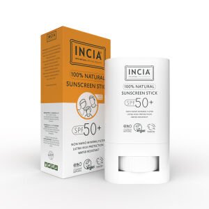 Incia Doğal Güneş Koruyucu Sun Stick Mineral Filtreli Hassas Cilt Bitkisel UVA UVB SPF50+ 15 gr