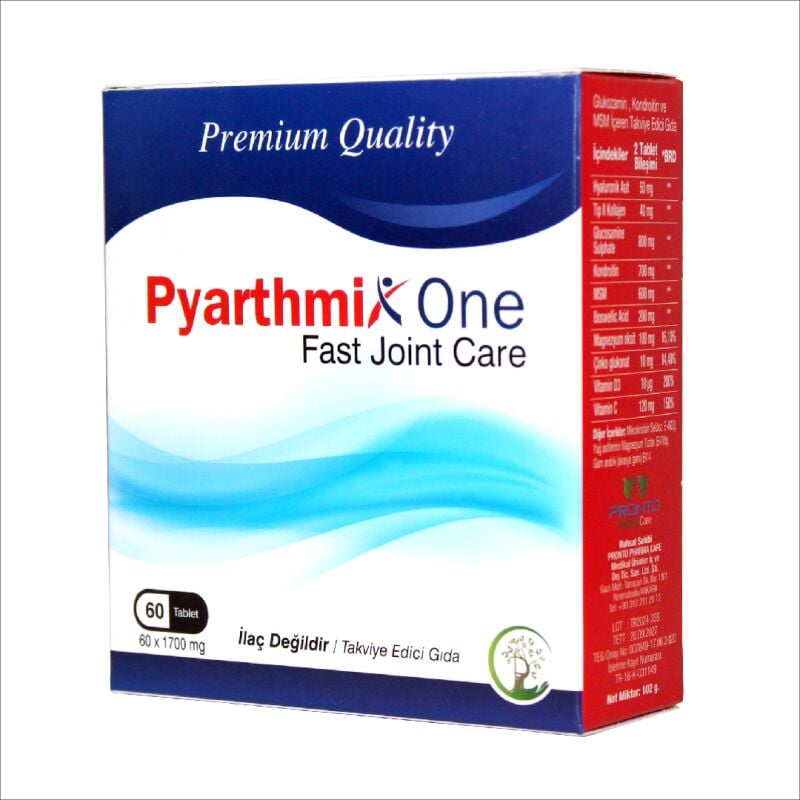 PYARTHMIX ONE 60 Tablet Glukozamin Kondroitin MSM Tip II Kolajen