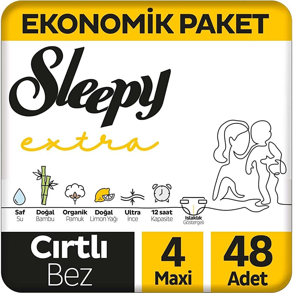 Sleepy Extra Bebek Bezi No: 4 48'li 2 Adet