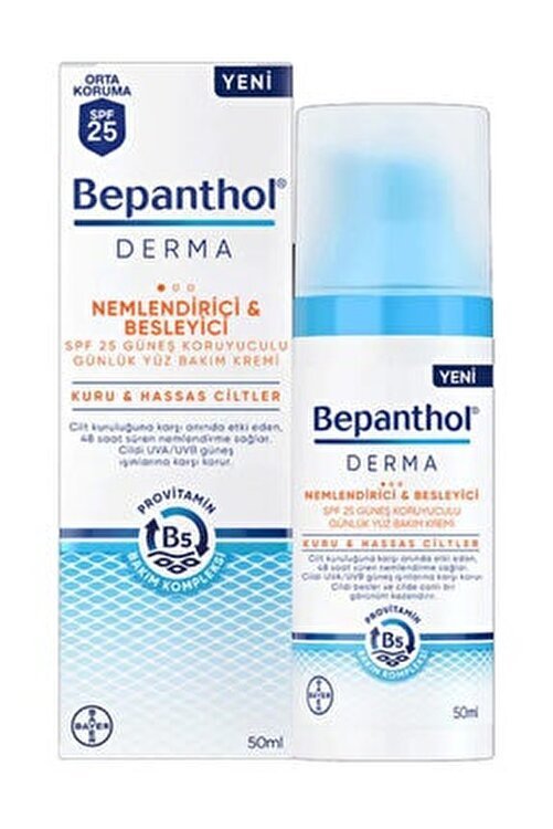 Bepanthol Derma Nemlendirici Besleyici Günlük Yüz Bakım Kremi 50 ml