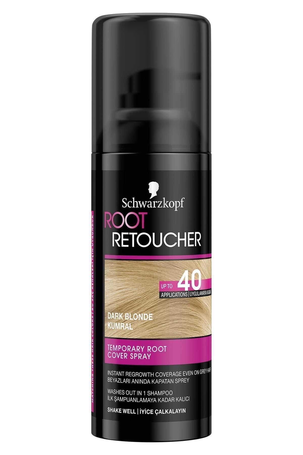 Schwarzkopf Root Retoucher Beyazları Anında Kapatıcı Sprey Kumral 120 ml