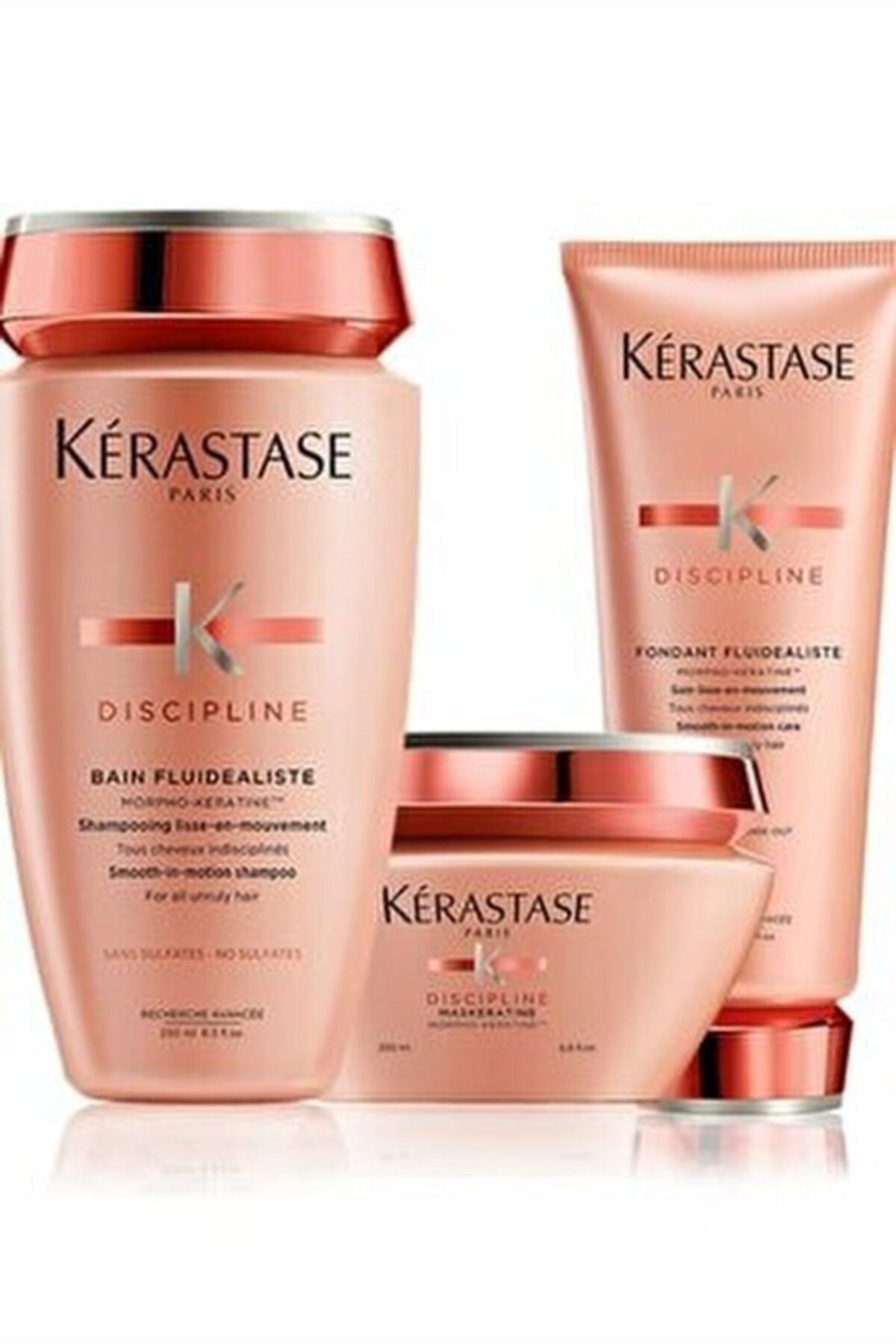 Kerastase Discipline Boyalı Saçlar İçin Sülfatsız Şampuan 250 ml + Maske 200 ml + Krem 200 ml