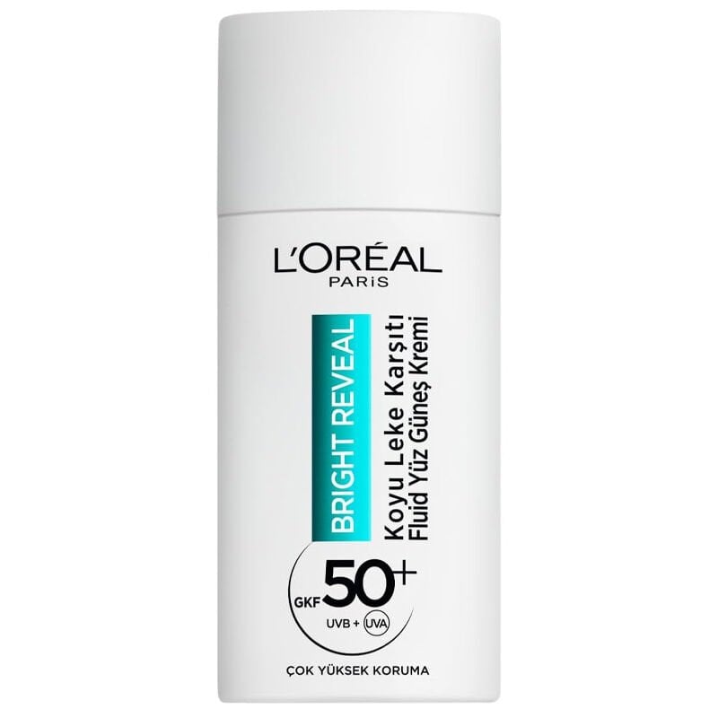 L'Oreal Paris Bright Reveal Koyu Leke Karşıtı Renkli Fluid Günlük Yüz Güneş Kremi SPF50+ 50 ml - Light