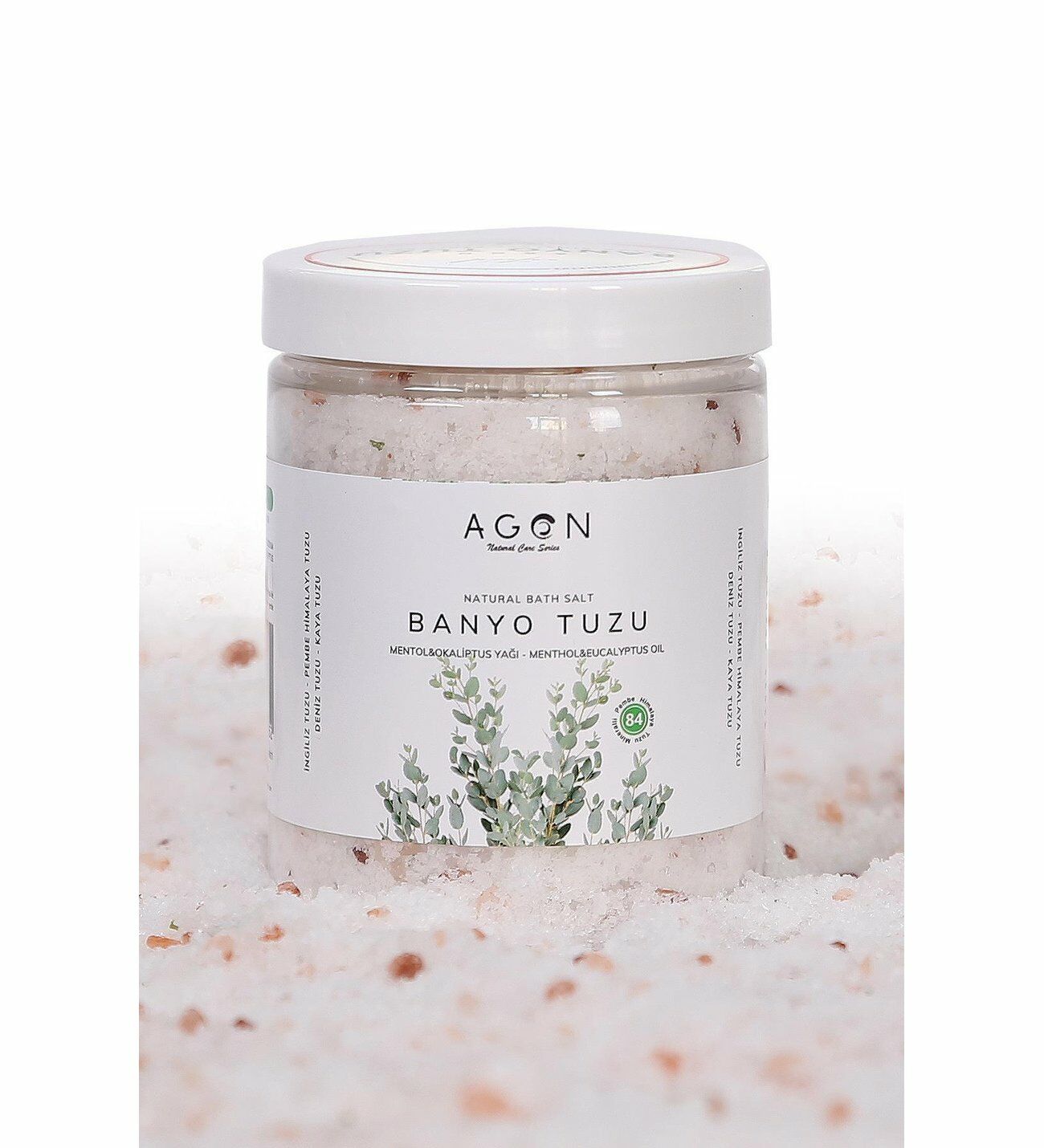Agon Mentol ve Okaliptus Yağlı Doğal Banyo Tuzu 300 gr
