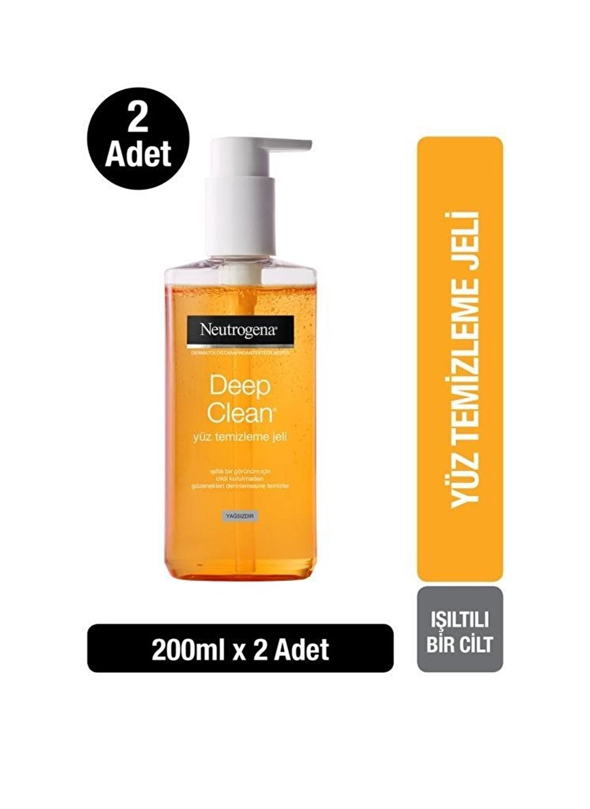 Neutrogena Deep Clean Yüz Temizleme Jeli 200 ml - 2 Adet