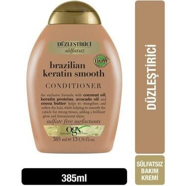 OGX Brazilian Keratin Smooth Sülfatsız Saç Kremi 385 ml