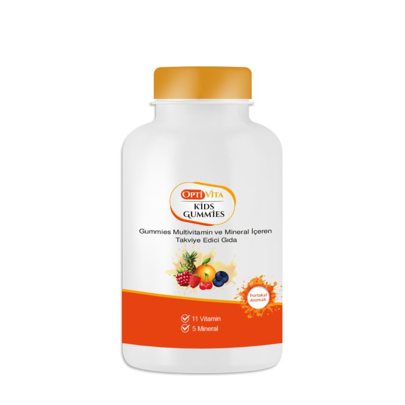 Optivita Kids Gummies Multivitamin ve Mineral Çiğnenebilir Form 60'lu
