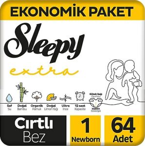 Sleepy Extra Jumbo 2-5 kg No: 1 64'lü